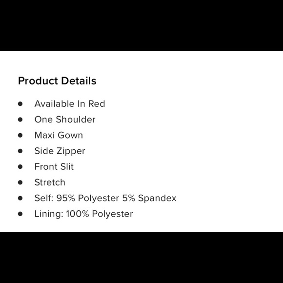 One Shoulder Mermaid Red Long Dress - Picture 6 of 7